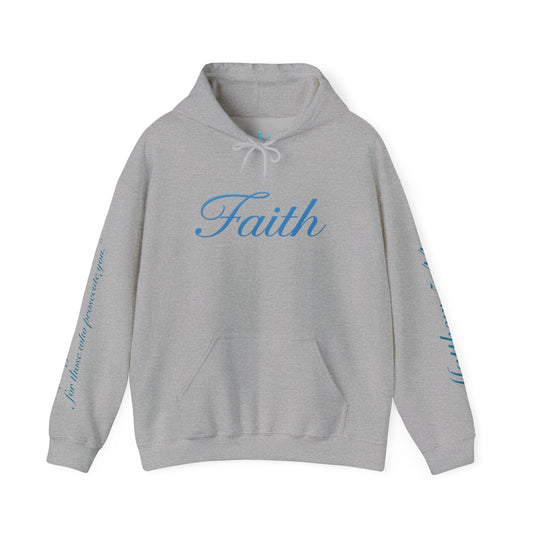 Faith Hoodie — Vintage Angel Scripture Sweatshirt (Mathew 5:44)