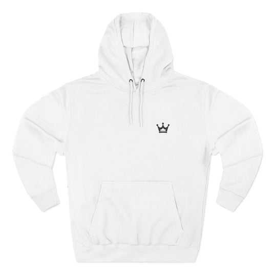 Crown Minimalist Hoodie — Small Chest Crown Logo Fleece Hoodie