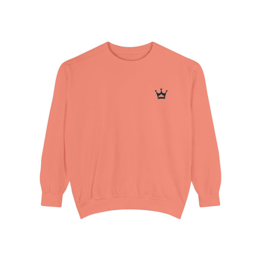 Crown Minimalist Crewneck Sweatshirt — Small Chest Crown Graphic