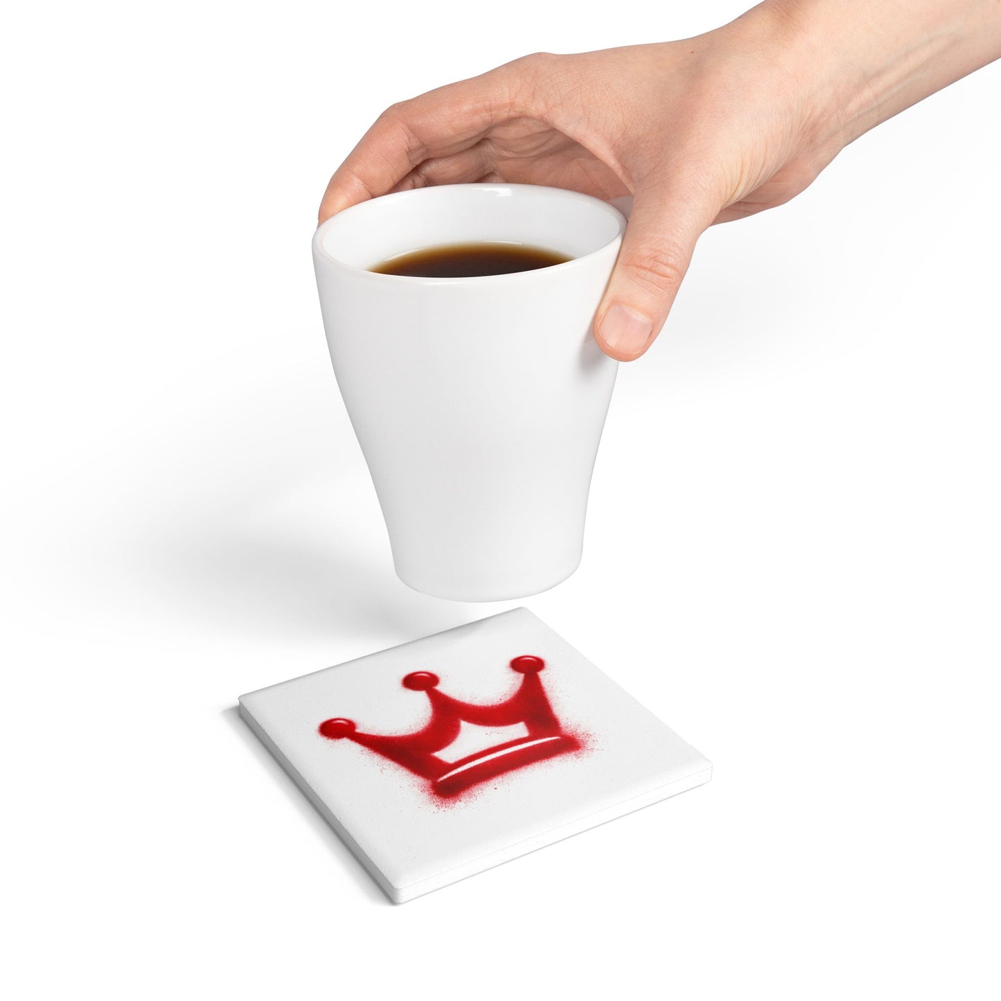 Ceramic Coaster - 'Faith' Jet Plane Design (Always Have Faith)