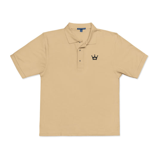 Embroidered Crown Polo Shirt — Classic Men's/Women's Short-Sleeve Golf Polo