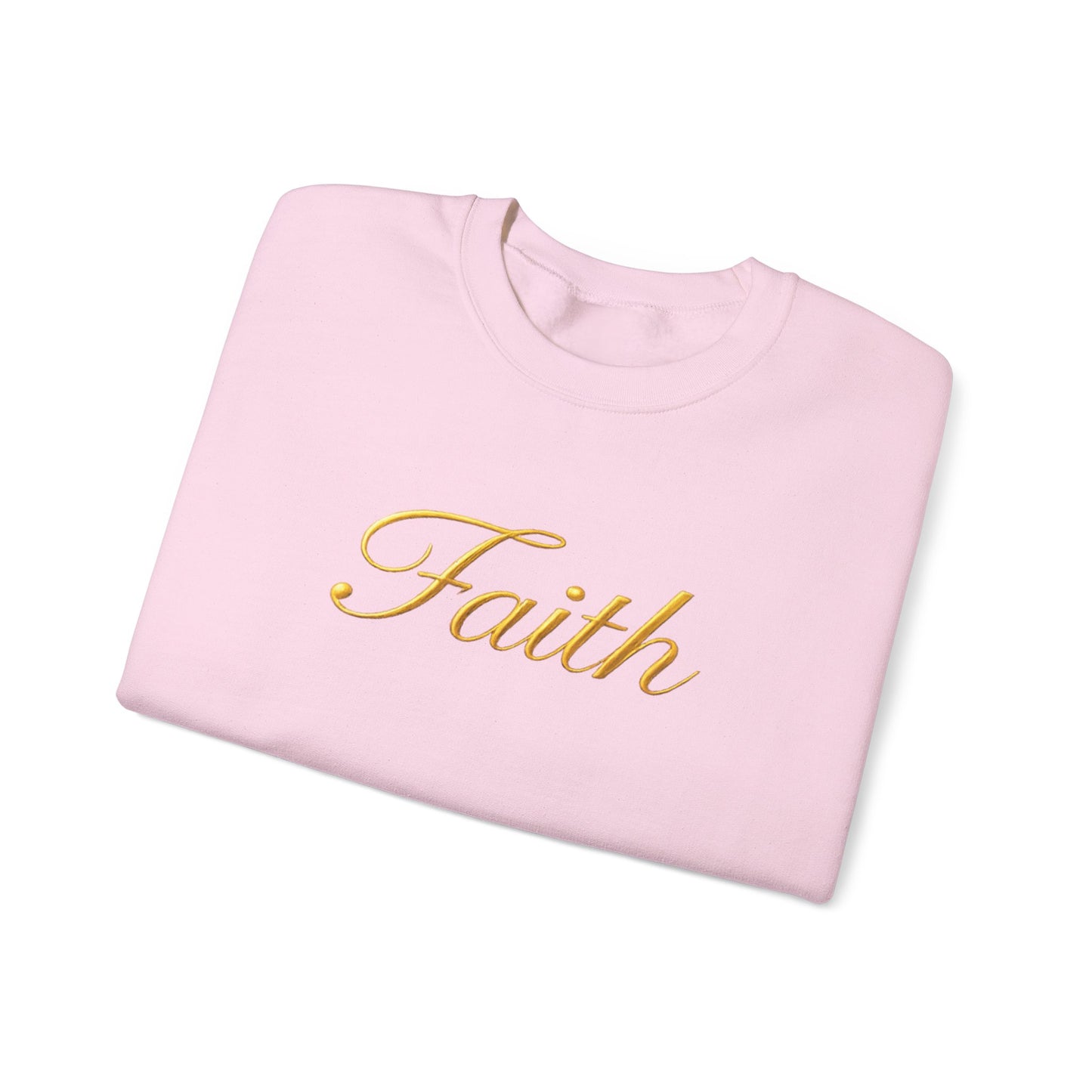 Faith Crewneck Sweatshirt – Elegant Script Christian Pullover