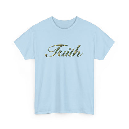 Faith Script Tee — Camouflage Crown Graphic Shirt