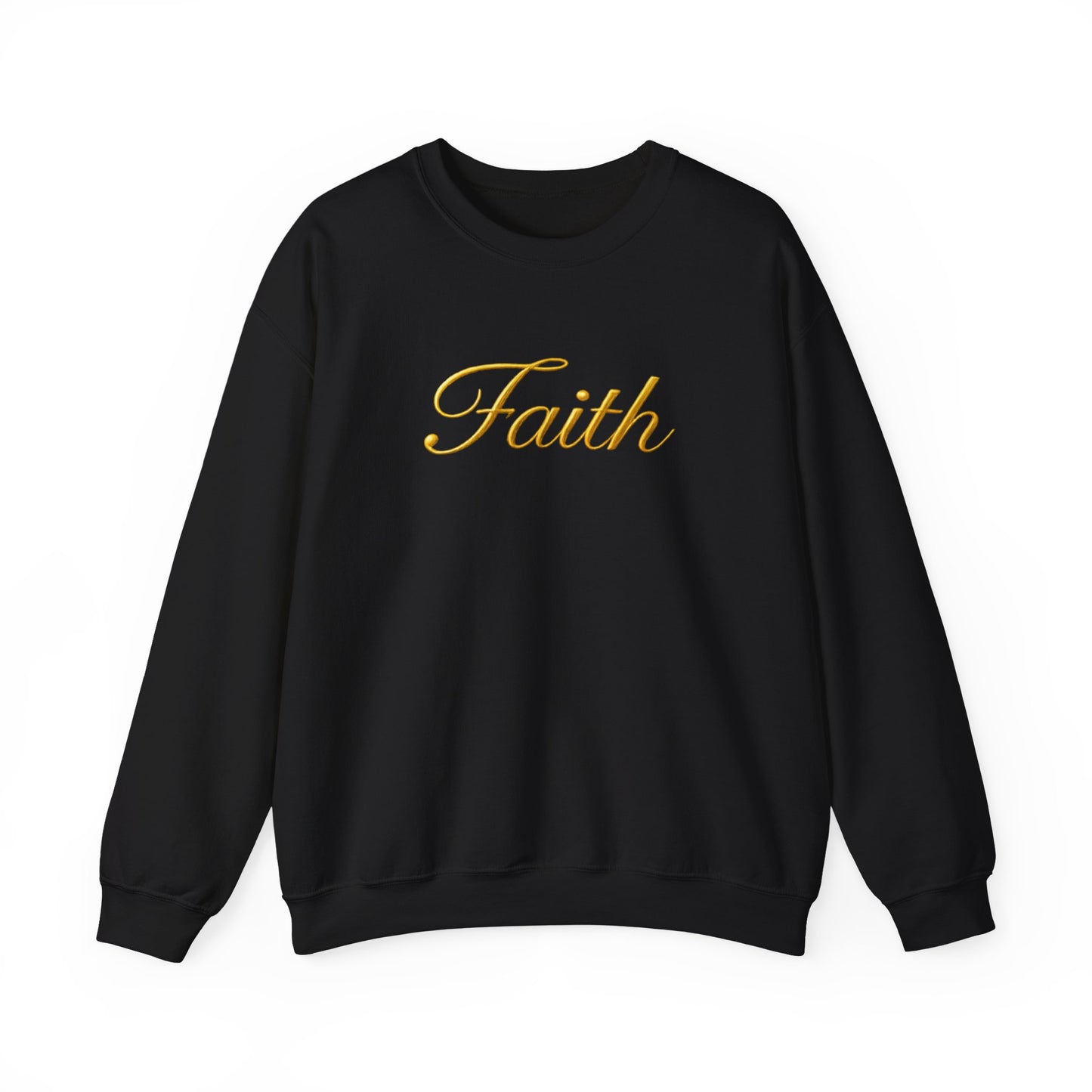 Faith Crewneck Sweatshirt – Elegant Script Christian Pullover