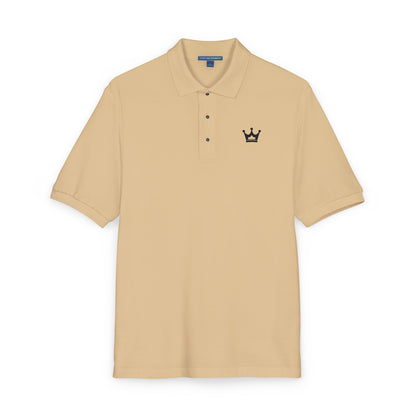 Embroidered Crown Polo Shirt — Classic Men's/Women's Short-Sleeve Golf Polo
