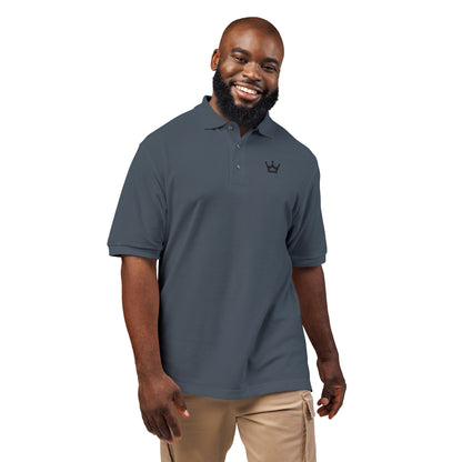 Embroidered Crown Polo Shirt — Classic Men's/Women's Short-Sleeve Golf Polo