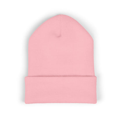 Embroidered Red Star Cuffed Beanie