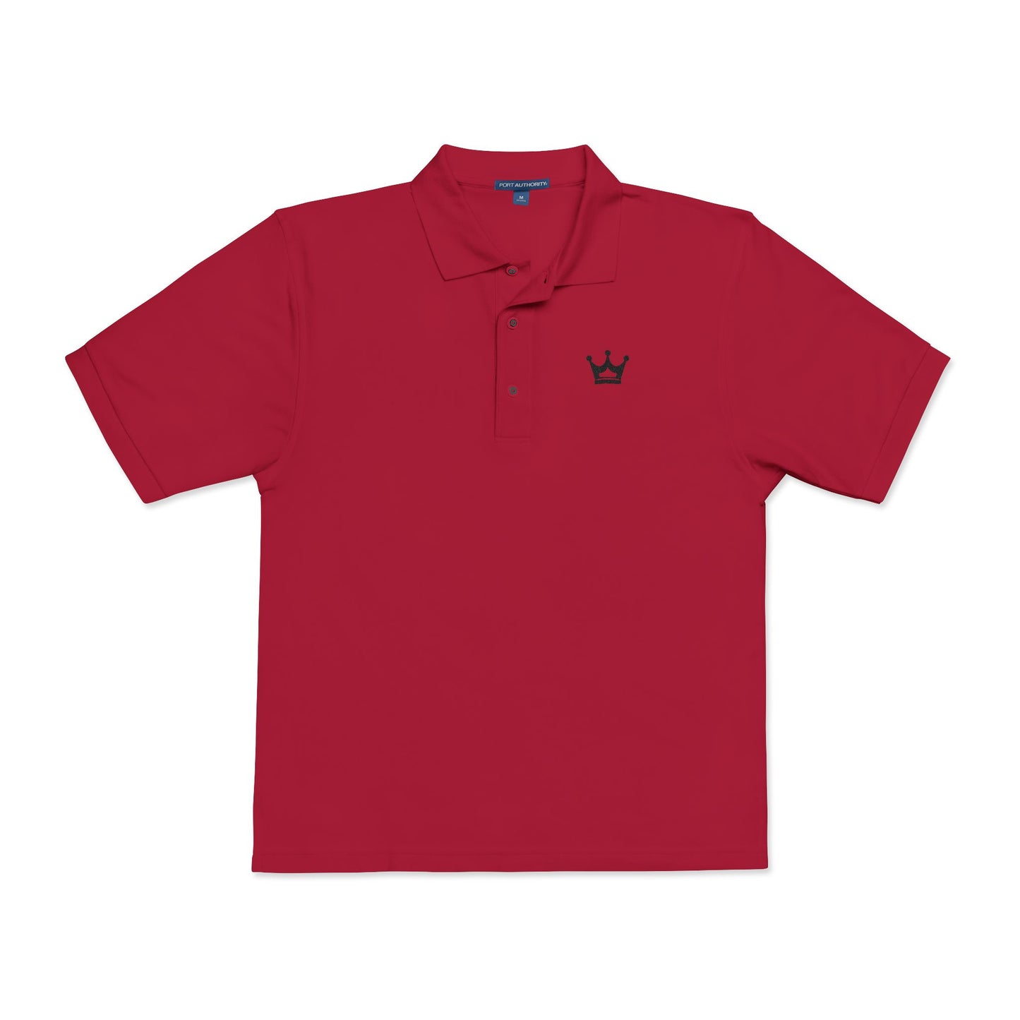 Embroidered Crown Polo Shirt — Classic Men's/Women's Short-Sleeve Golf Polo