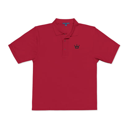 Embroidered Crown Polo Shirt — Classic Men's/Women's Short-Sleeve Golf Polo