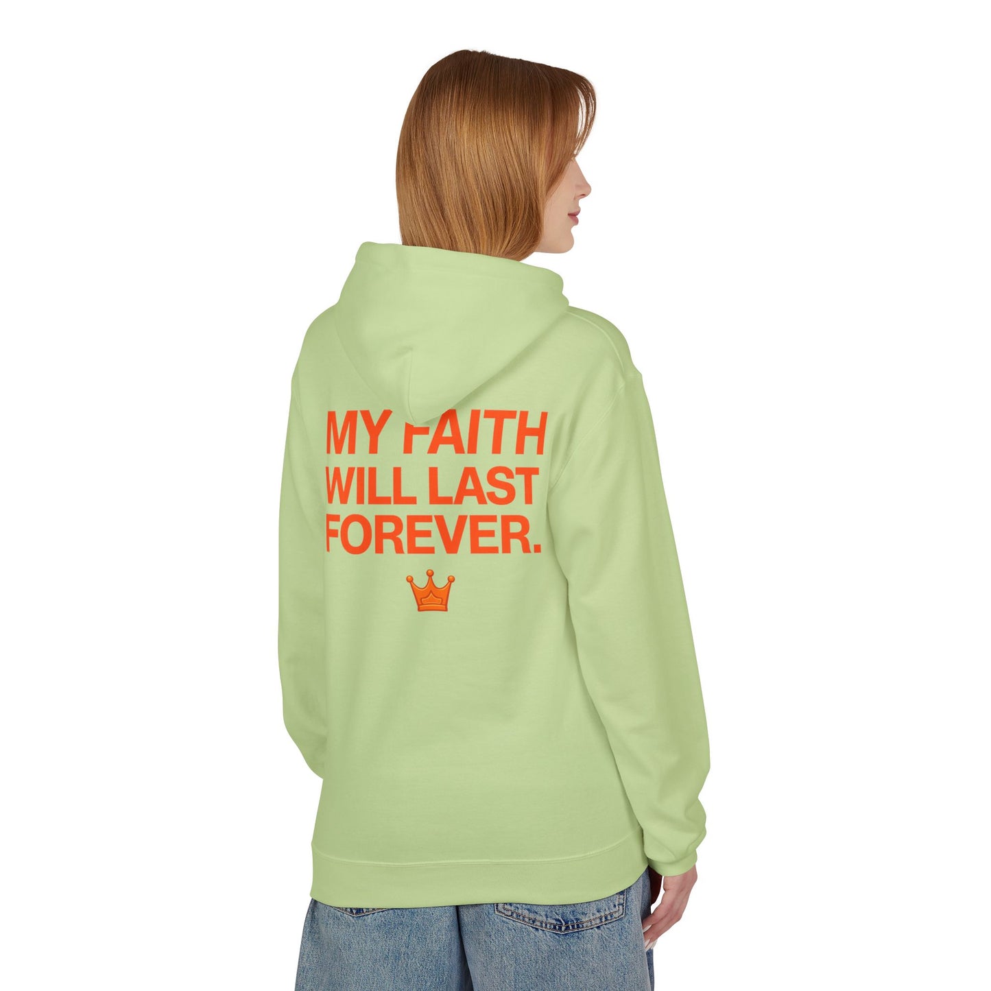 Faith Will Last Forever Hoodie — Inspirational Crown Graphic Hoodie