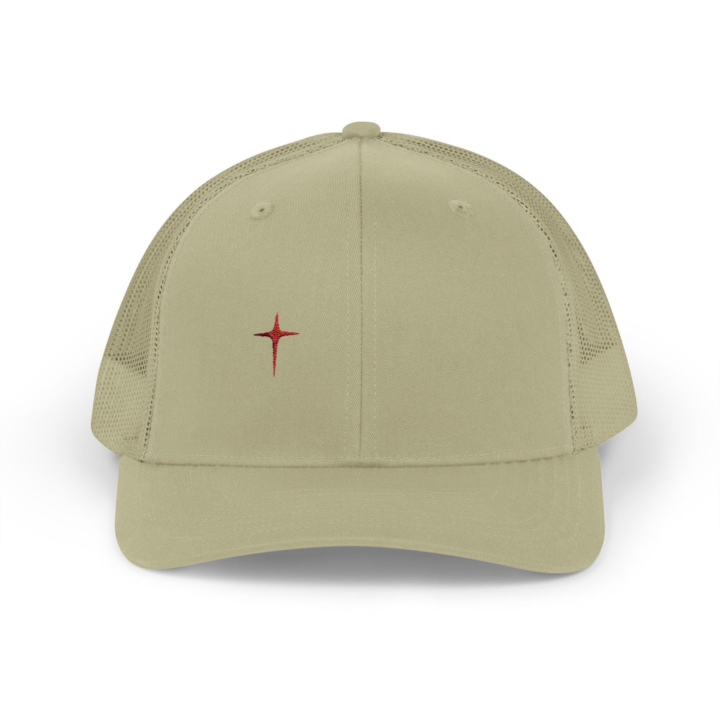 Embroidered Cardinal Star Trucker Cap