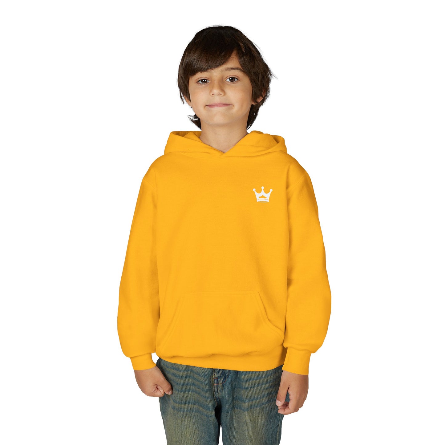 Youth Hoodie — “You Need Jesus.” Bold Back Print with Crown Accent