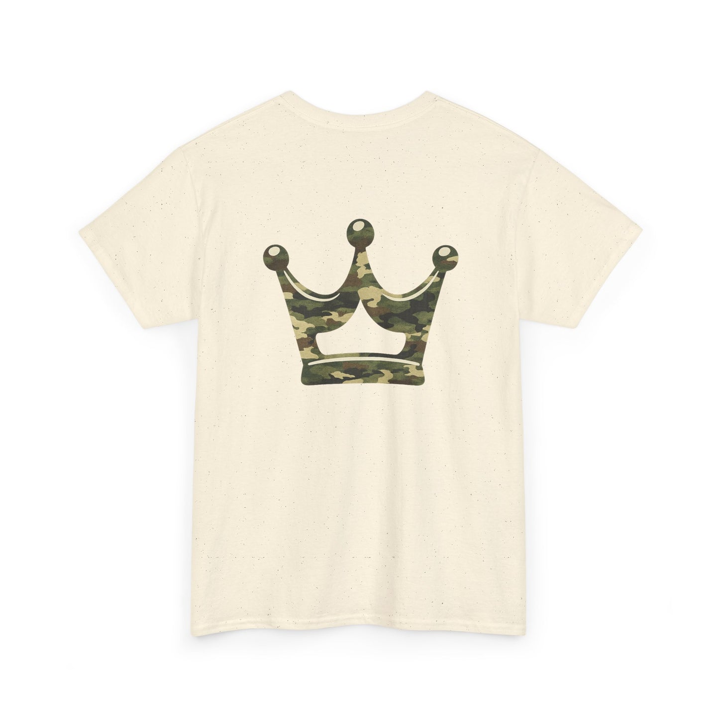 Faith Script Tee — Camouflage Crown Graphic Shirt