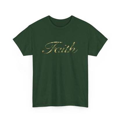 Faith Script Tee — Camouflage Crown Graphic Shirt