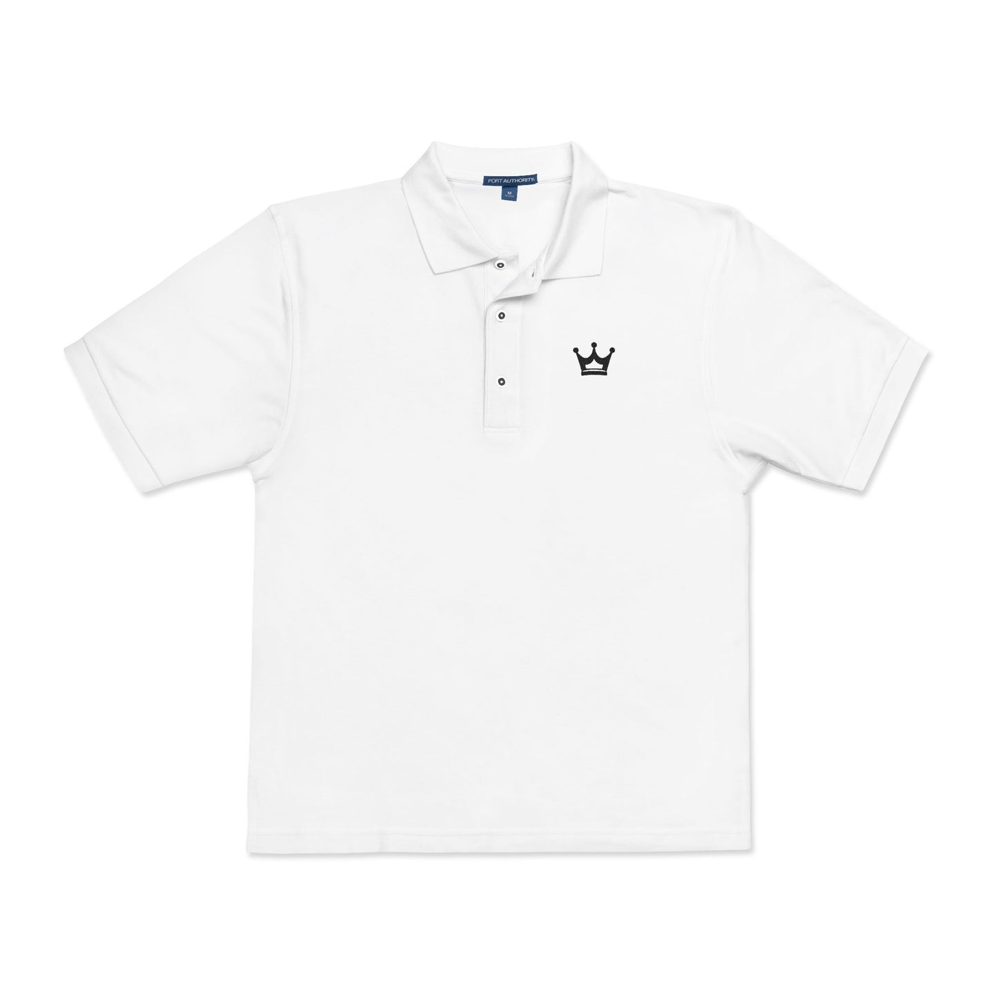 Embroidered Crown Polo Shirt — Classic Men's/Women's Short-Sleeve Golf Polo