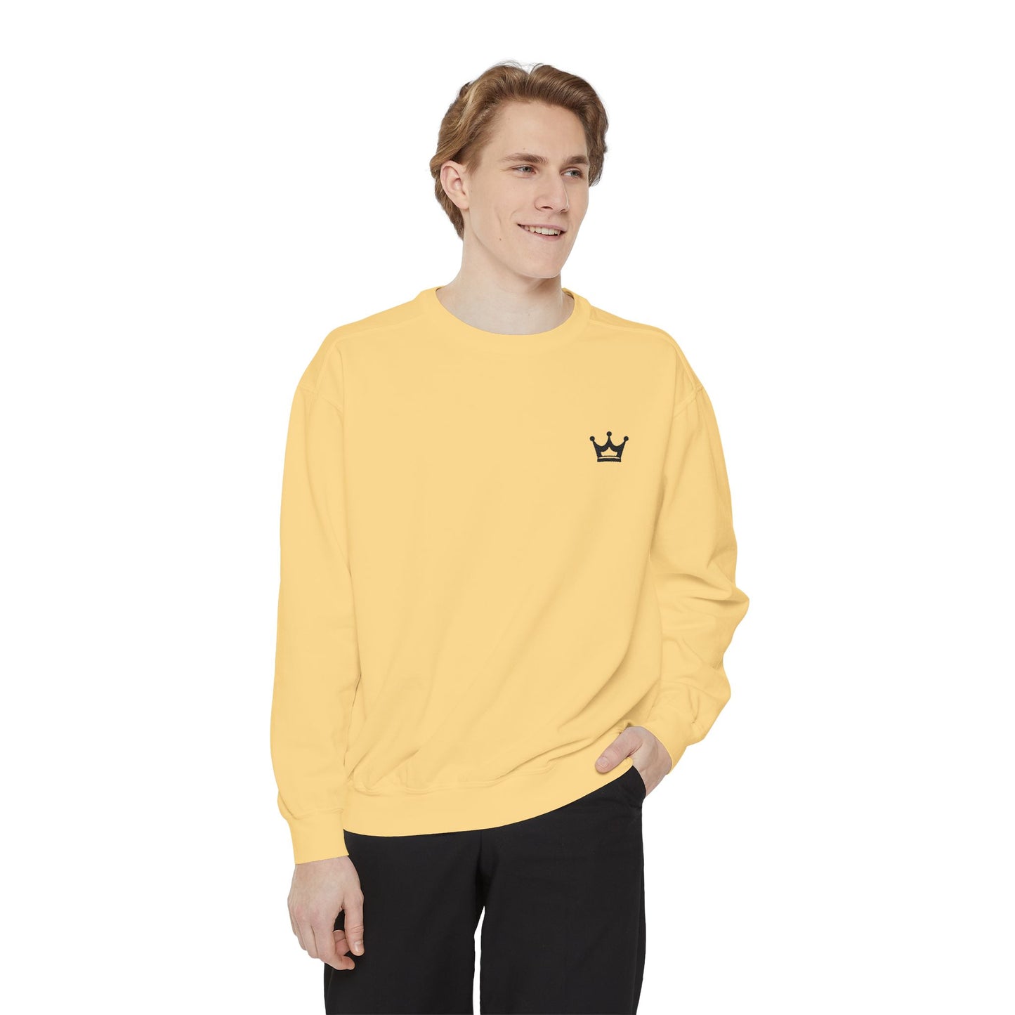 Crown Minimalist Sweatshirt — Small Chest Crown Logo