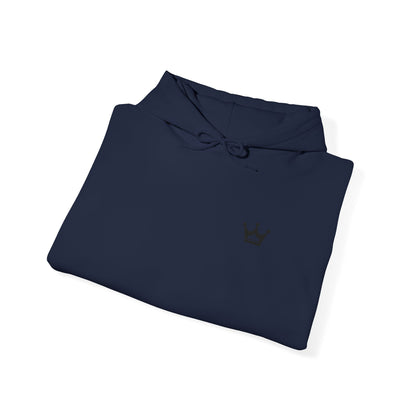 Crown Mini Embroidered Hoodie — Minimal Crown Chest Sweatshirt