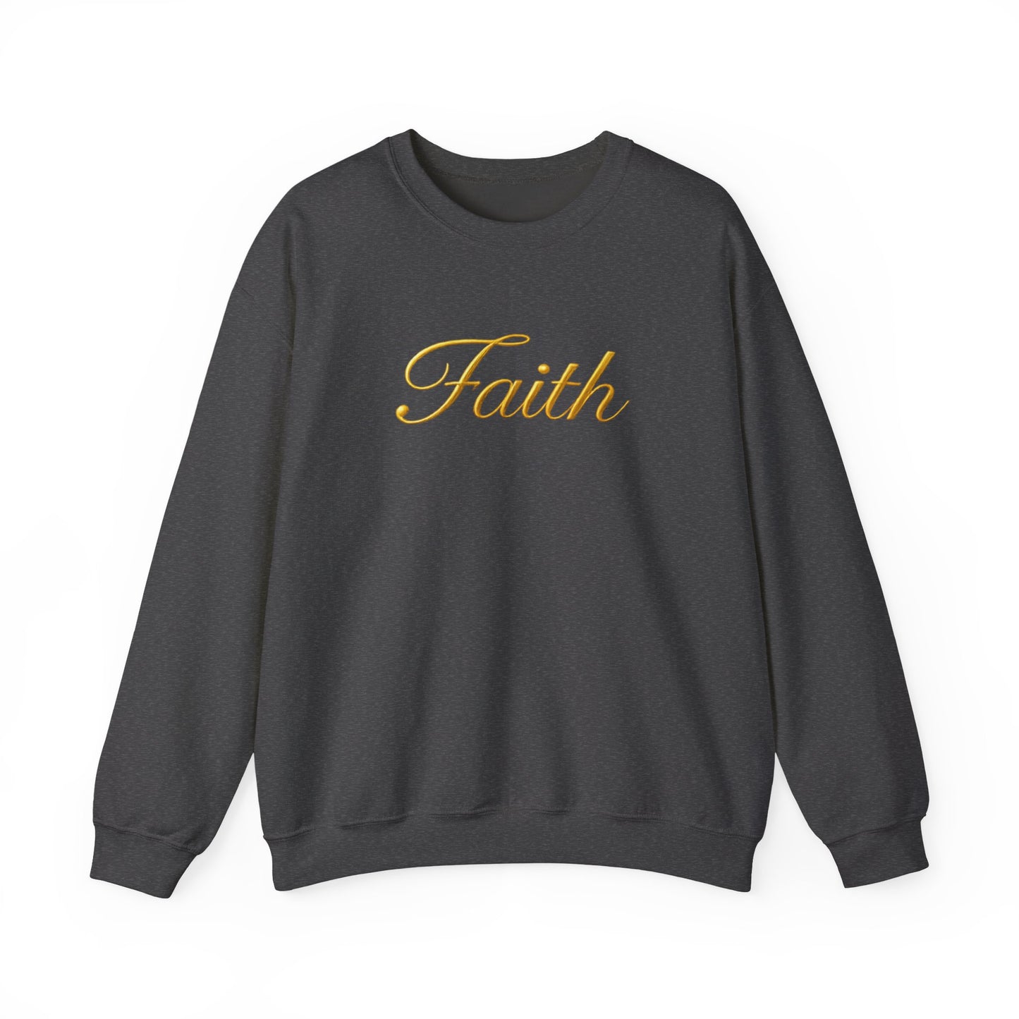 Faith Crewneck Sweatshirt – Elegant Script Christian Pullover