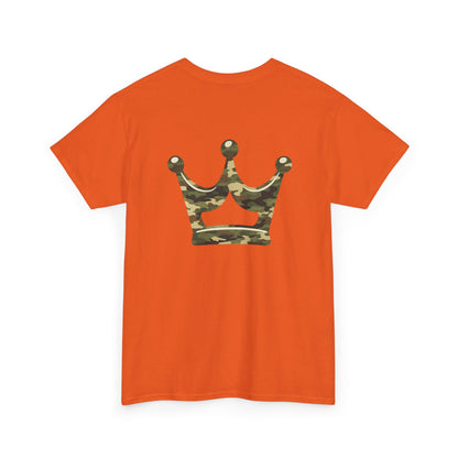 Faith Script Tee — Camouflage Crown Graphic Shirt