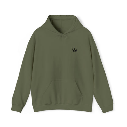 Crown Mini Embroidered Hoodie — Minimal Crown Chest Sweatshirt