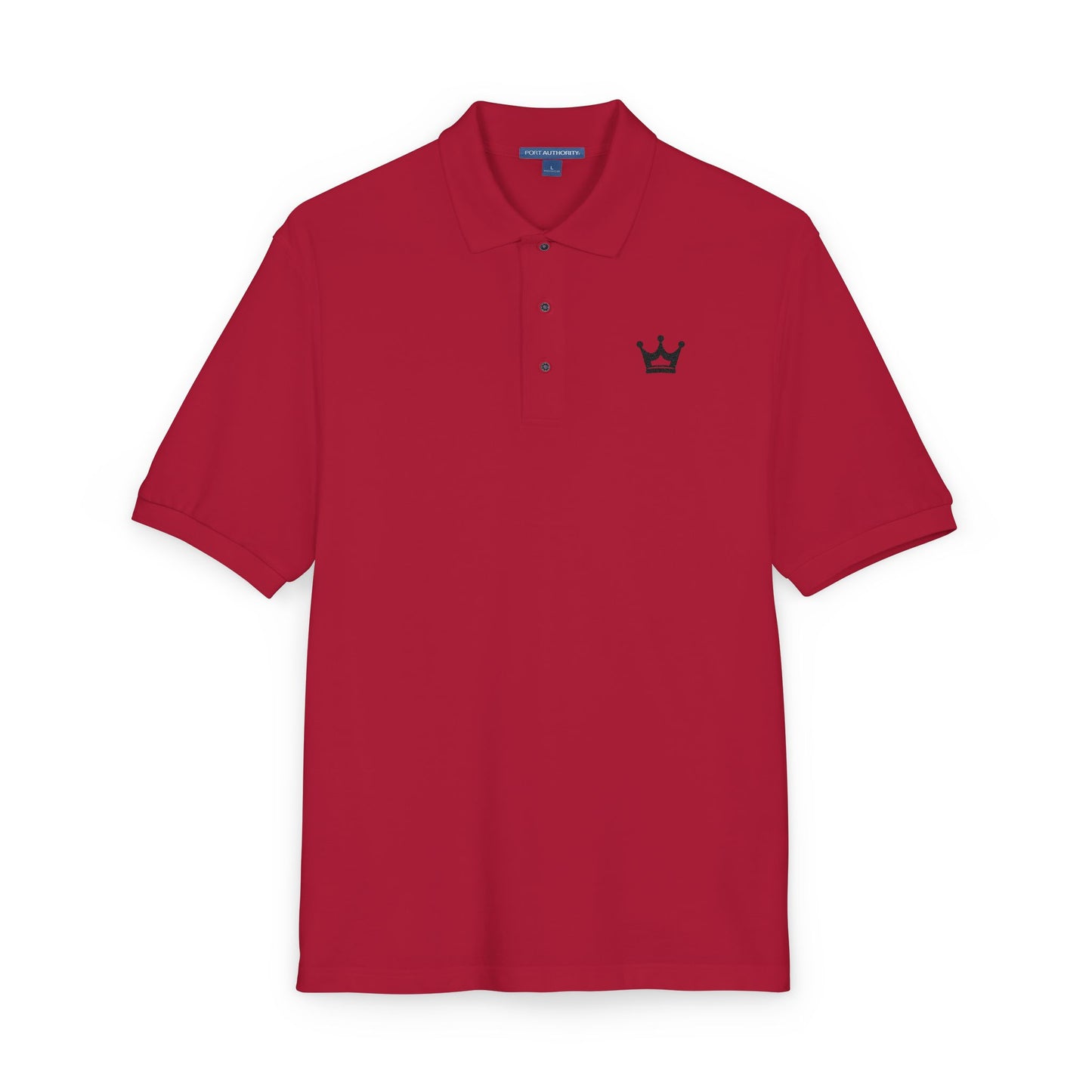 Embroidered Crown Polo Shirt — Classic Men's/Women's Short-Sleeve Golf Polo