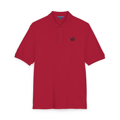 Embroidered Crown Polo Shirt — Classic Men's/Women's Short-Sleeve Golf Polo