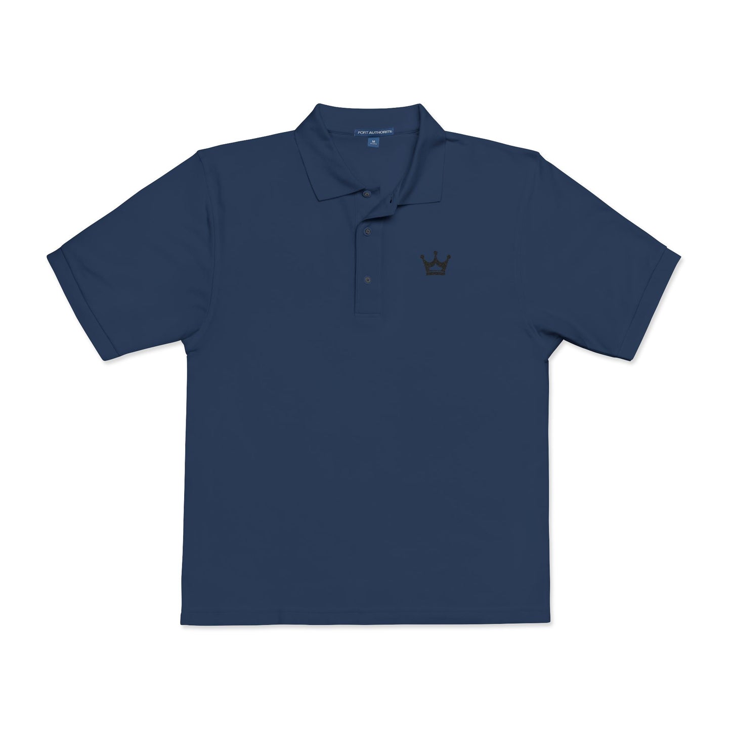 Embroidered Crown Polo Shirt — Classic Men's/Women's Short-Sleeve Golf Polo