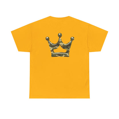 Faith Script Tee — Camouflage Crown Graphic Shirt