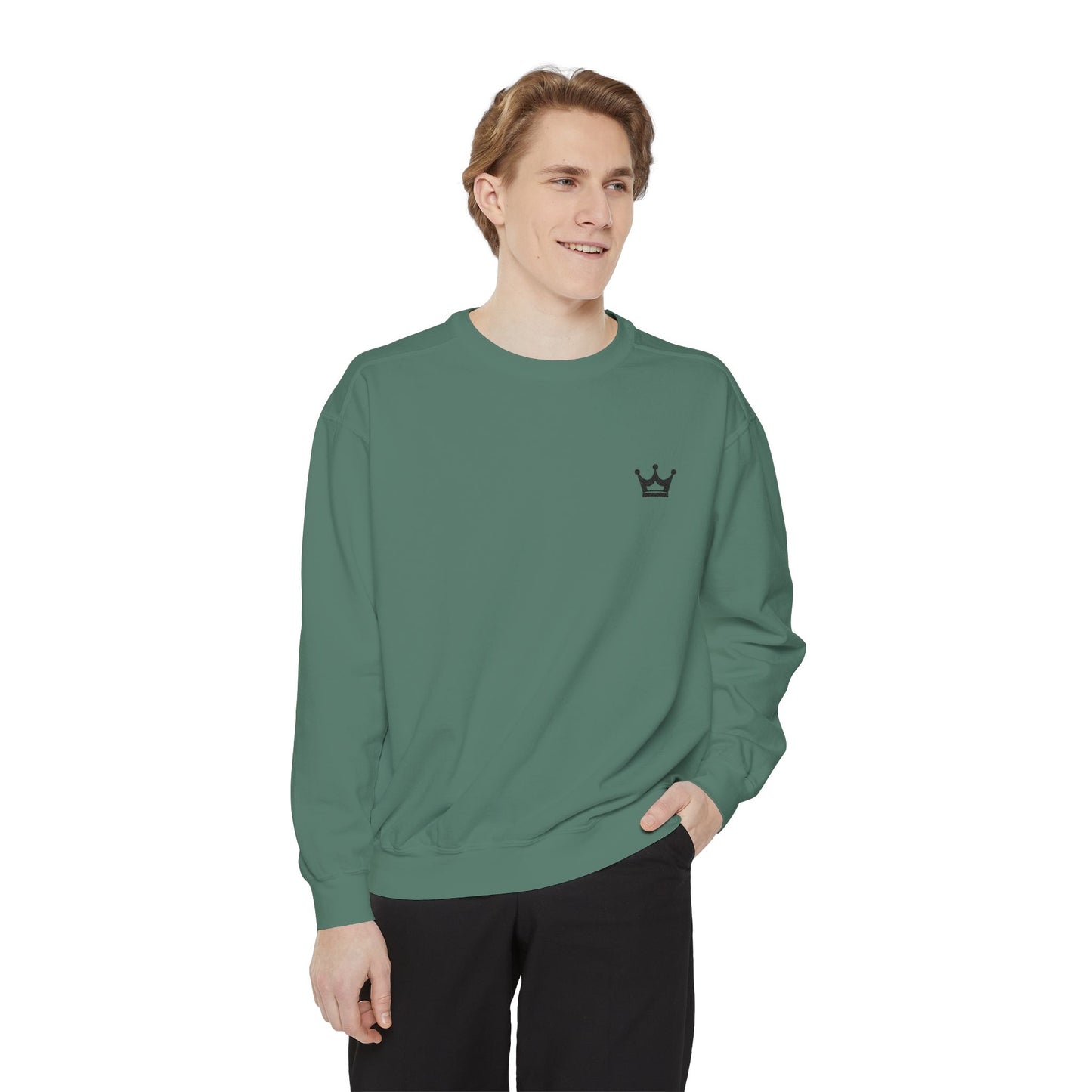 Crown Minimalist Sweatshirt — Small Chest Crown Logo