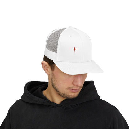Embroidered Cardinal Star Trucker Cap