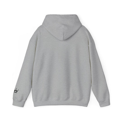 Faith Script Hoodie — Inspirational Christian Pullover with Cross Accent