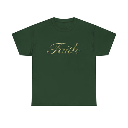 Faith Script Tee — Camouflage Crown Graphic Shirt