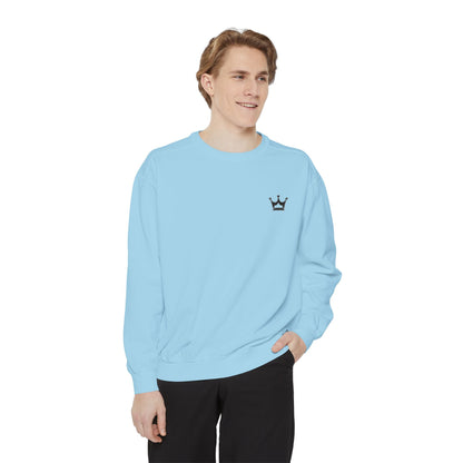 Crown Minimalist Crewneck Sweatshirt — Small Chest Crown Graphic