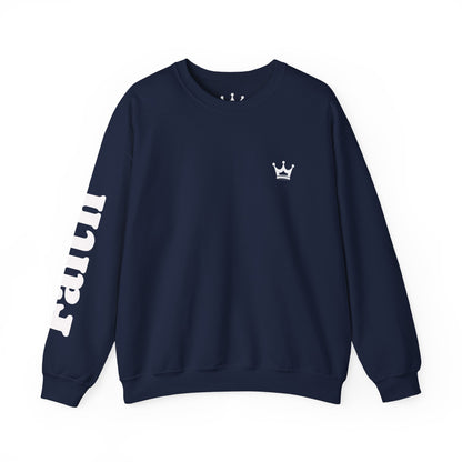 Christian Crewneck Sweatshirt — "You Need Jesus." Back Print with Faith Sleeve
