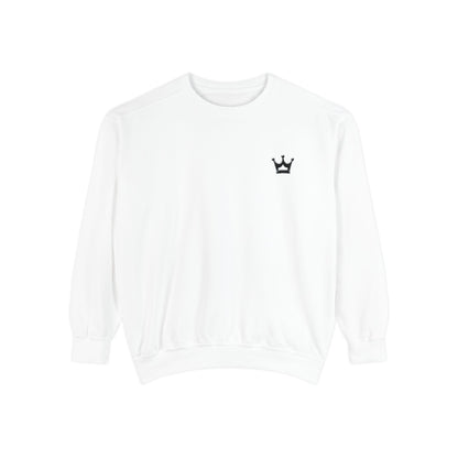 Crown Minimalist Crewneck Sweatshirt — Small Chest Crown Graphic