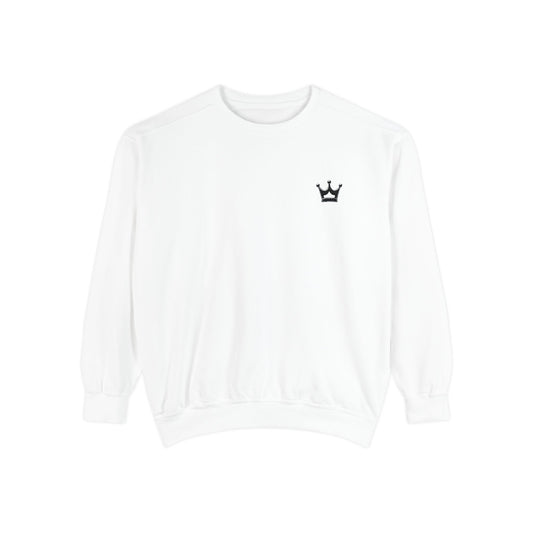 Crown Minimalist Crewneck Sweatshirt — Small Chest Crown Graphic