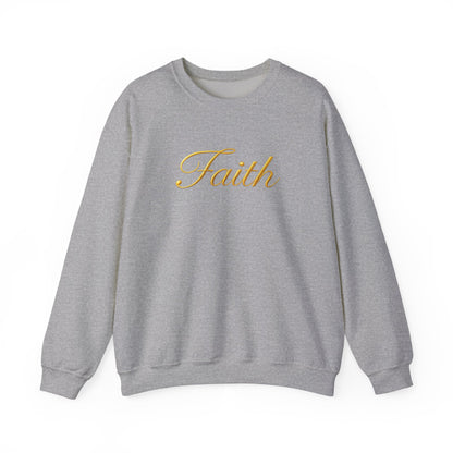 Faith Crewneck Sweatshirt – Elegant Script Christian Pullover