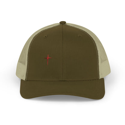 Embroidered Cardinal Star Trucker Cap