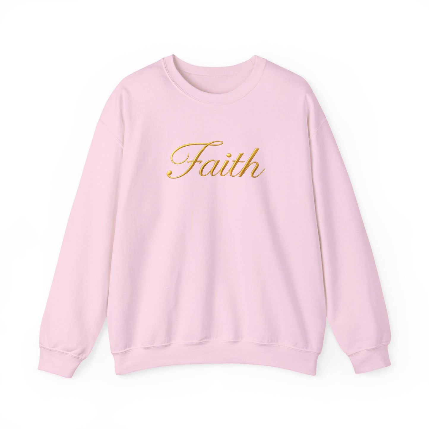 Faith Crewneck Sweatshirt – Elegant Script Christian Pullover