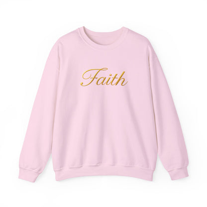 Faith Crewneck Sweatshirt – Elegant Script Christian Pullover