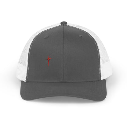 Embroidered Cardinal Star Trucker Cap