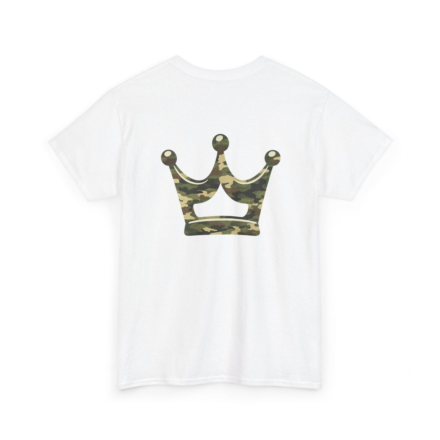 Faith Script Tee — Camouflage Crown Graphic Shirt