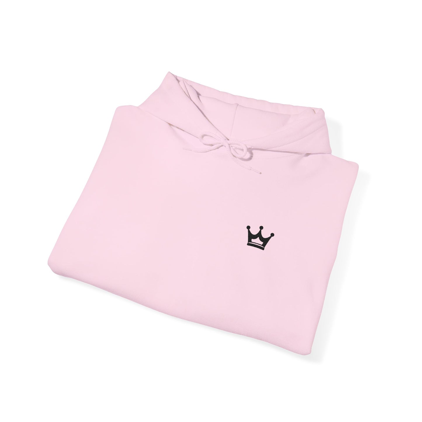 Crown Mini Embroidered Hoodie — Minimal Crown Chest Sweatshirt