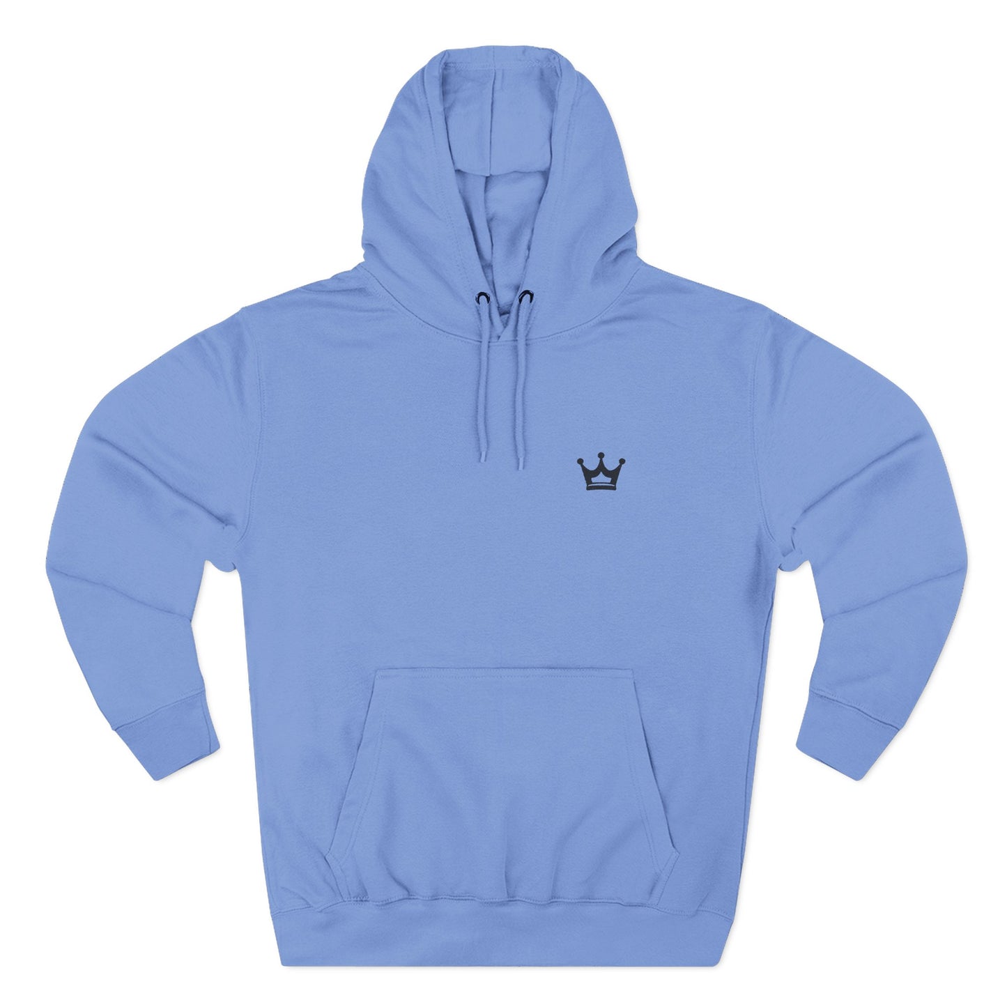 Crown Minimalist Hoodie — Small Chest Crown Logo Fleece Hoodie
