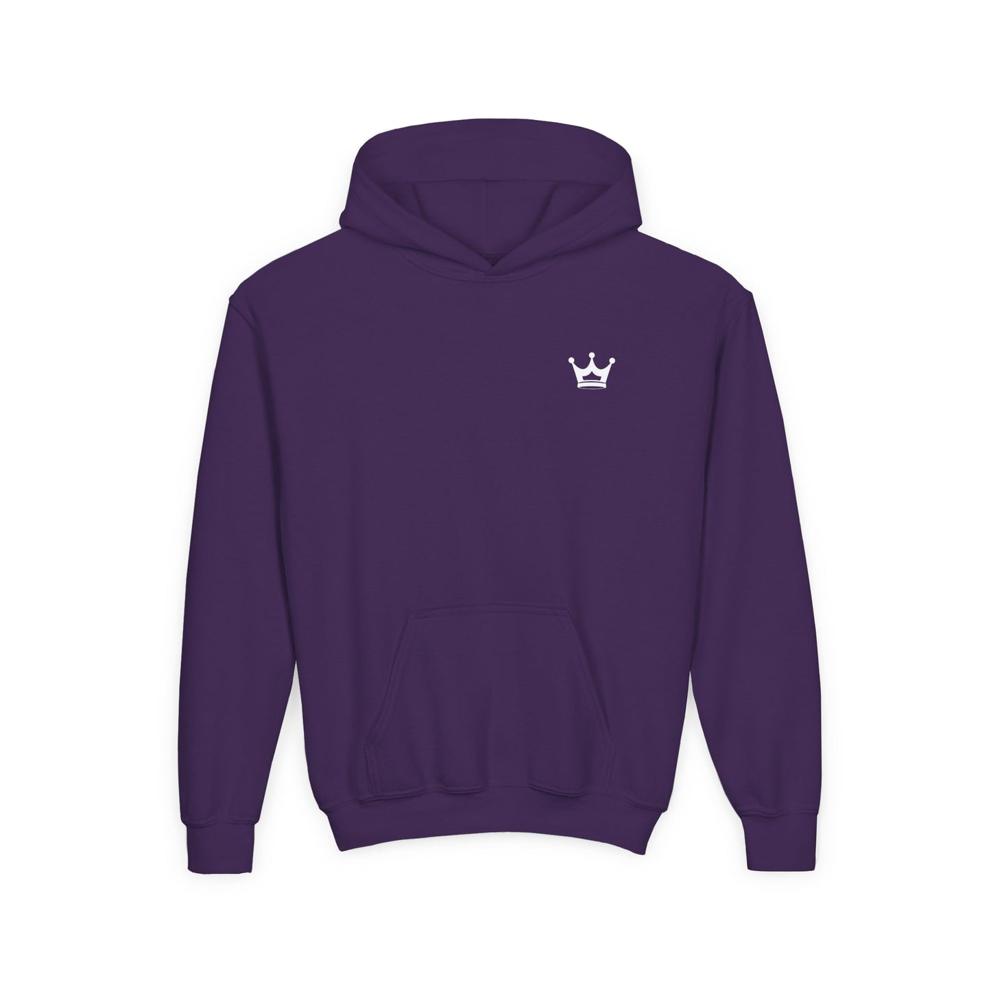 Youth Hoodie — “You Need Jesus.” Bold Back Print with Crown Accent