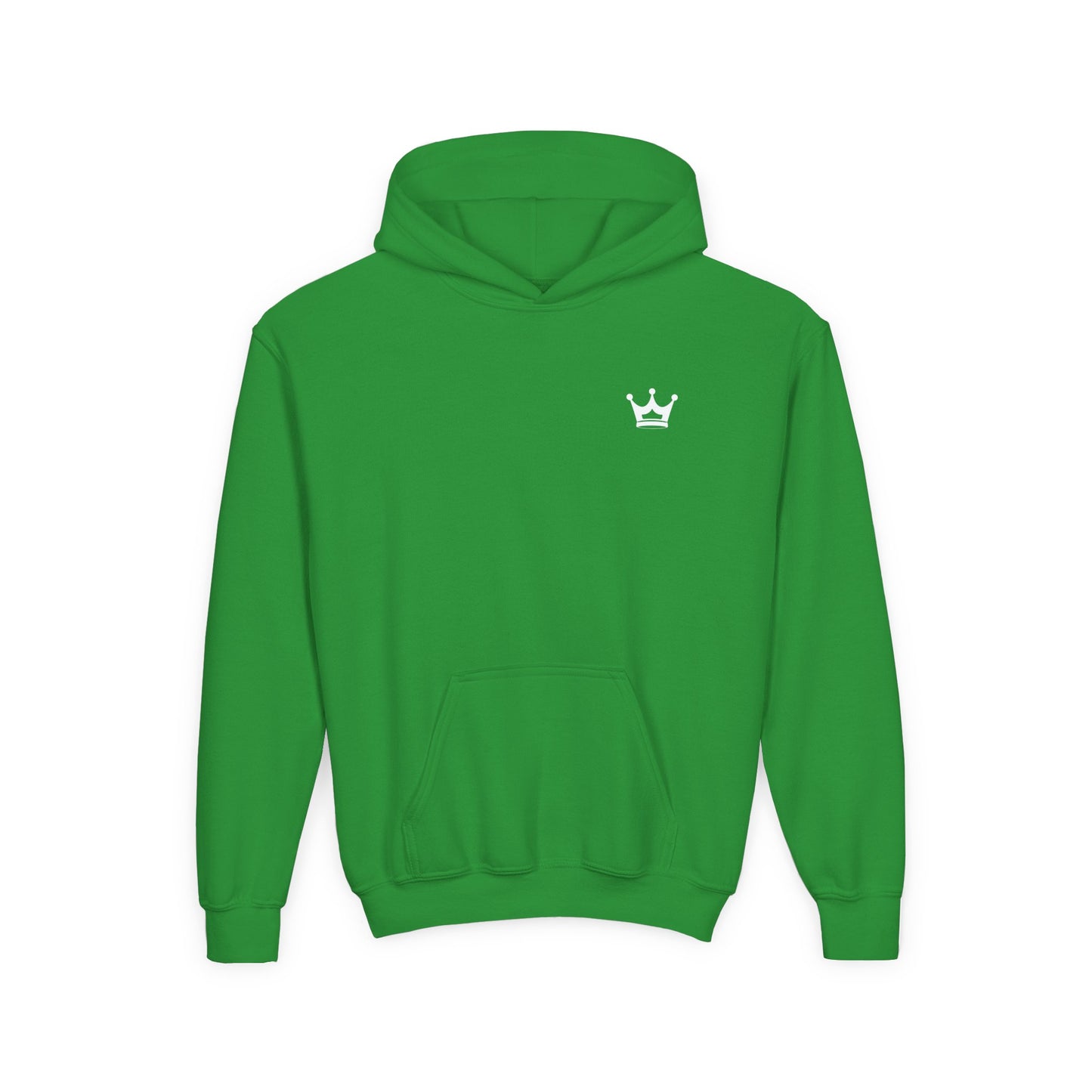Youth Hoodie — “You Need Jesus.” Bold Back Print with Crown Accent