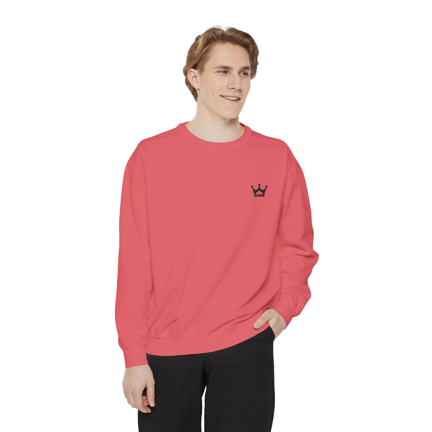Crown Minimalist Sweatshirt — Small Chest Crown Logo
