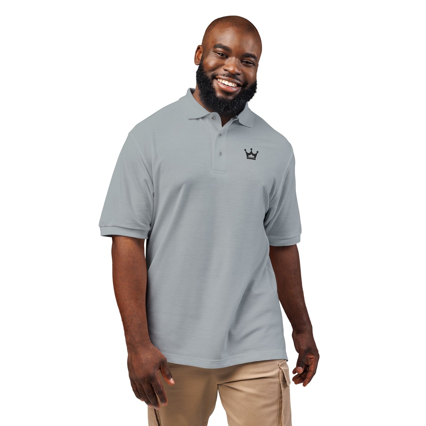 Embroidered Crown Polo Shirt — Classic Men's/Women's Short-Sleeve Golf Polo