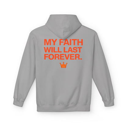 Faith Will Last Forever Hoodie — Inspirational Crown Graphic Hoodie