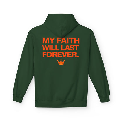 Faith Will Last Forever Hoodie — Inspirational Crown Graphic Hoodie